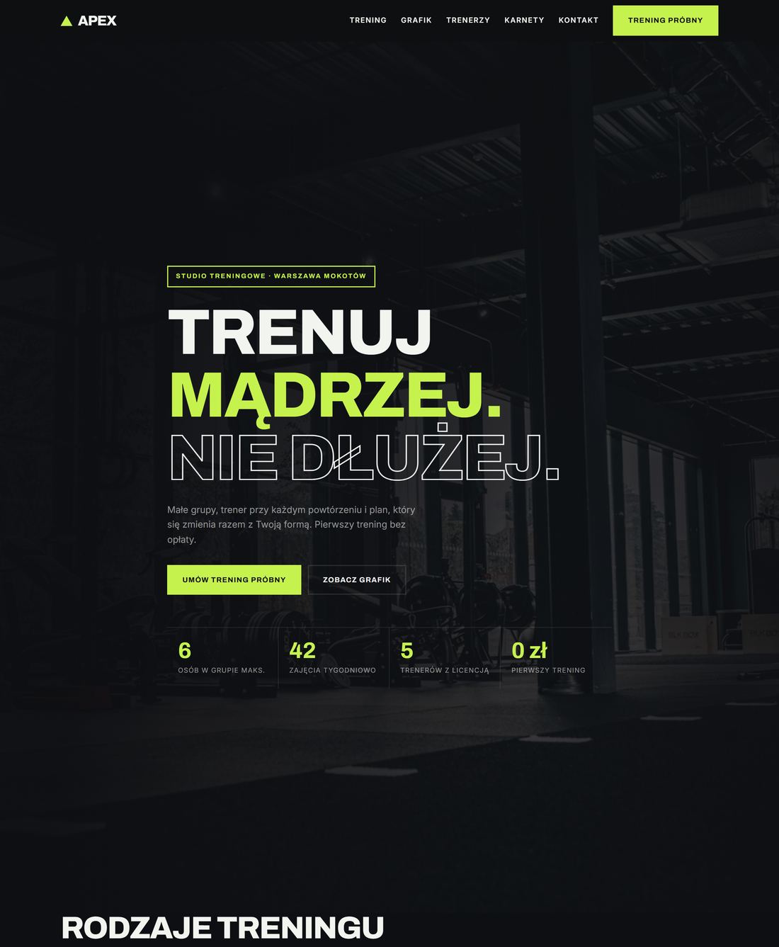 Zrzut strony — APEX Performance