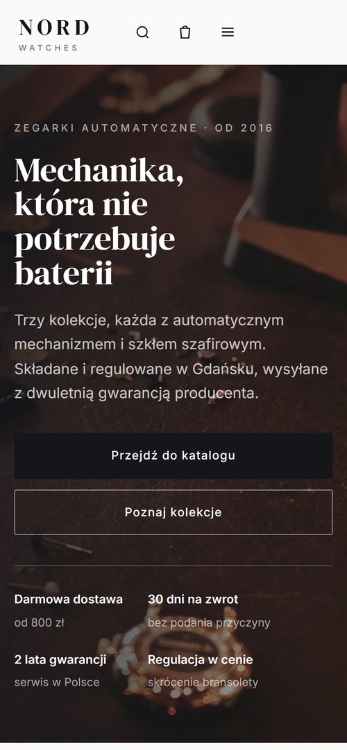 Wersja mobilna — NORD Watches
